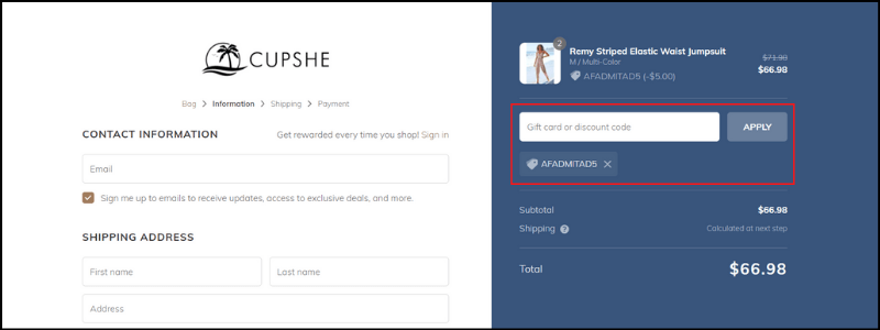 cupshe-coupon-code